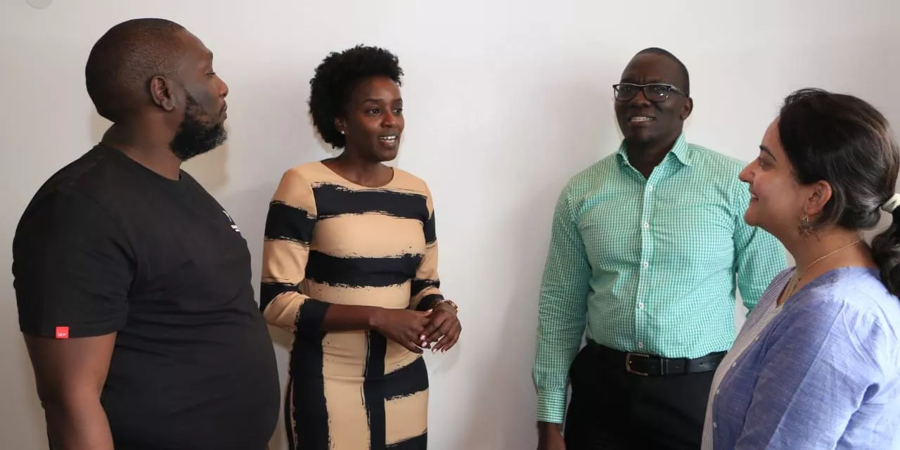 From left: Joe Mwangi, Posh IT CEO, Purity Maina, Posh IT digital Health Project Manager, Parnika Shrivastava, Path Senior Program Officer Center of Digital and Data Excellence (CODE) and Vincent Oduor Path Senior Finance and Budget Analyst.