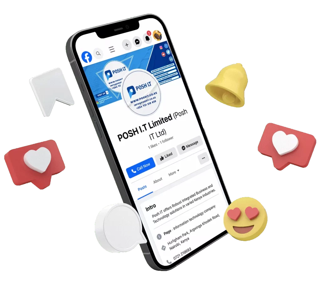 poshit.co.ke we are social mockup